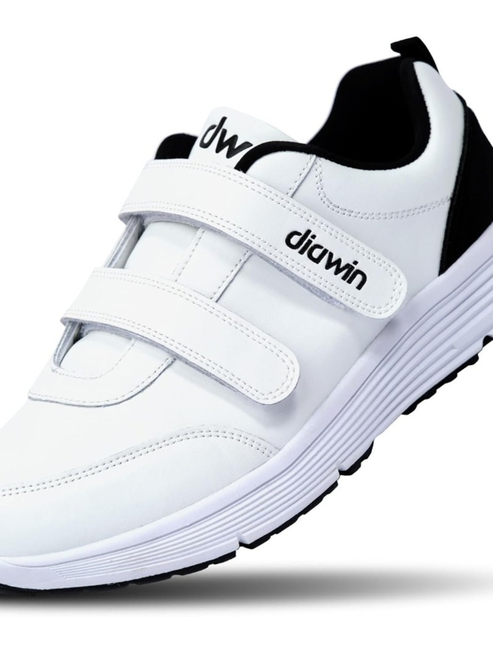 Diawin Wide Diabetic Walking Shoes Men 7 Women 8.5 Leather Extra Depth Velcro